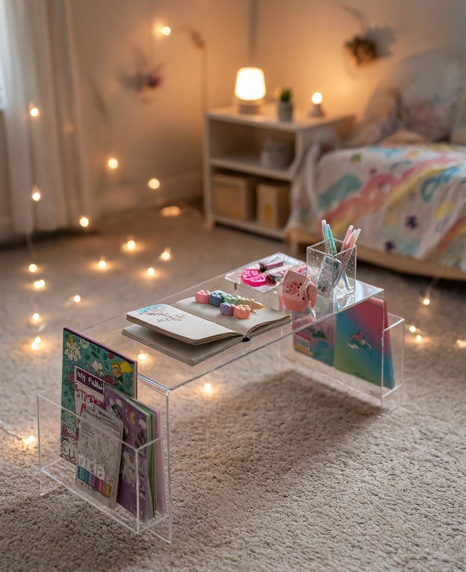 Acrylic Study Table with Personalized Name