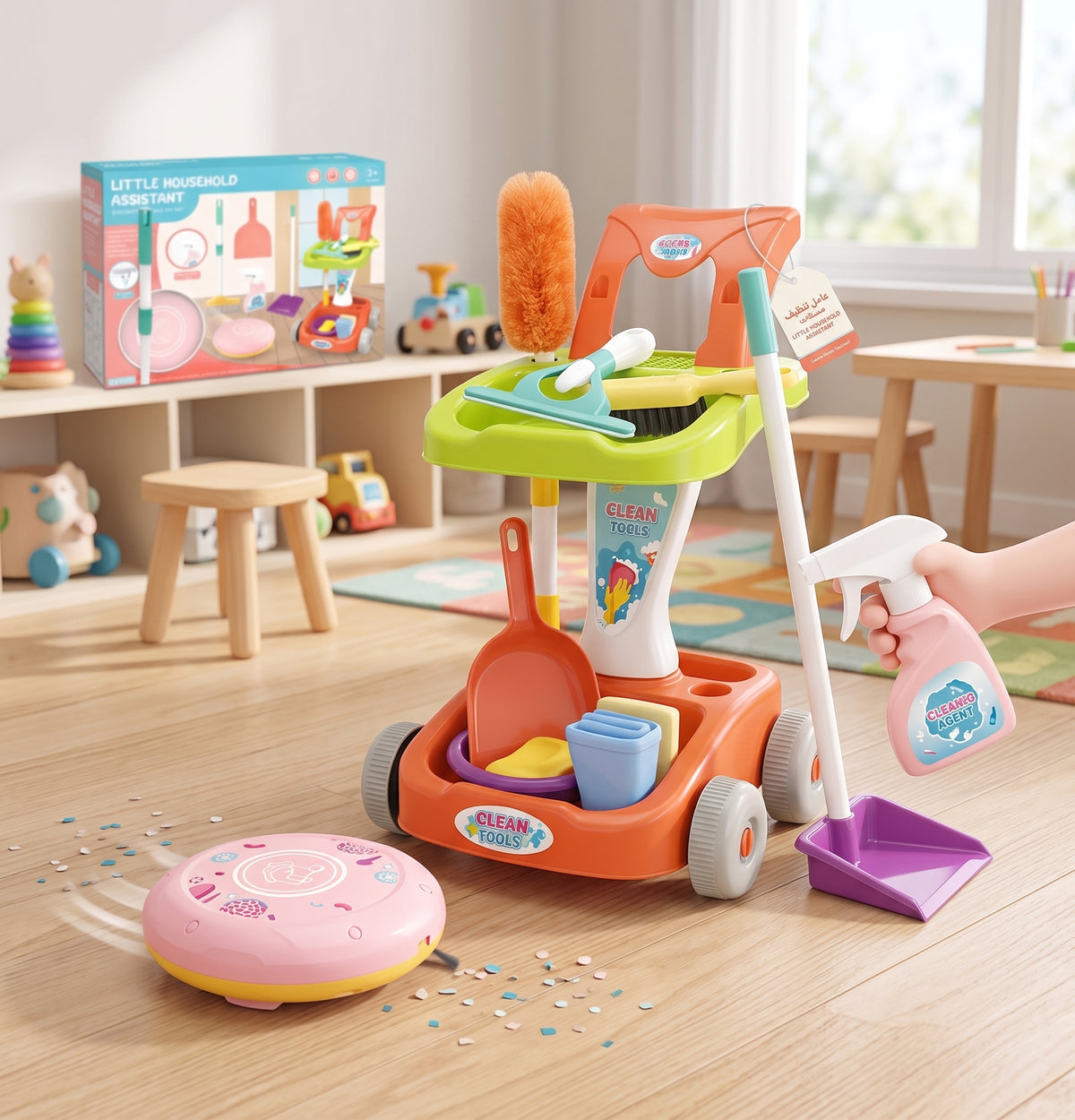 Kids' Complete Cleaning Set Cart